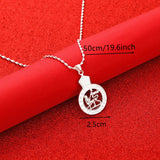 Ethiopian Lion Silver Pendant Necklace for Wedding Party