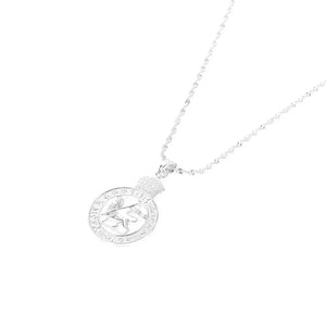 Ethiopian Lion Silver Pendant Necklace for Wedding Party