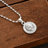 Ethiopian Silver Eye Jewelry Set Necklace Earrings Ring