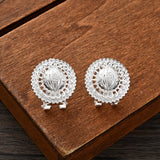 Ethiopian Silver Eye Jewelry Set Necklace Earrings Ring