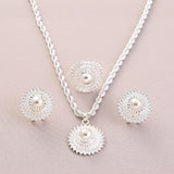 Ethiopian Silver Jewelry Set for Women