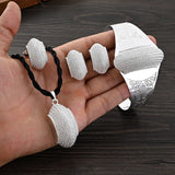 Ethiopian Silver Plated Bridal Jewelry Set for Women