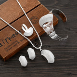 Ethiopian Silver Plated Bridal Jewelry Set for Women