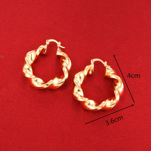 Ethiopian Style Jewelry African Hoop Earrings For Women