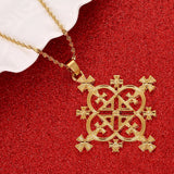 Ethiopian Cross Pendants Necklace Habesha Jewelry