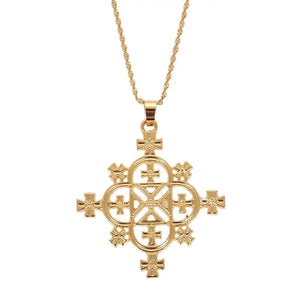Ethiopian Cross Pendants Necklace Habesha Jewelry