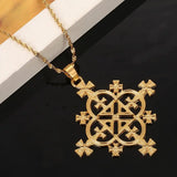 Ethiopian Cross Pendants Necklace Habesha Jewelry