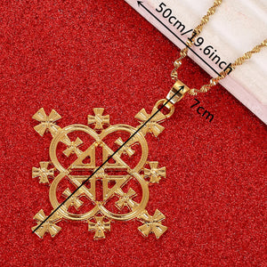 Ethiopian Cross Pendants Necklace Habesha Jewelry