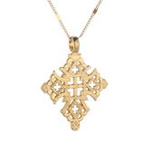 Ethiopian Wedding Jewelry Chain Hollow Cross Pendant Necklace African Gift