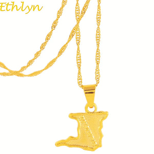 Trinidad Map Necklace Pendant Unisex Republic of Trinidad Jewelry P099