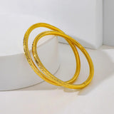 2Pcs/Lot Children Bracelets Gilrs Bangle Baby Blessing Gift