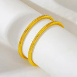 2Pcs/Lot Children Bracelets Gilrs Bangle Baby Blessing Gift