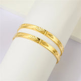 2Pcs/Lot Dubai Bangles for Baby Kids Ethiopian Bracelet Bangle
