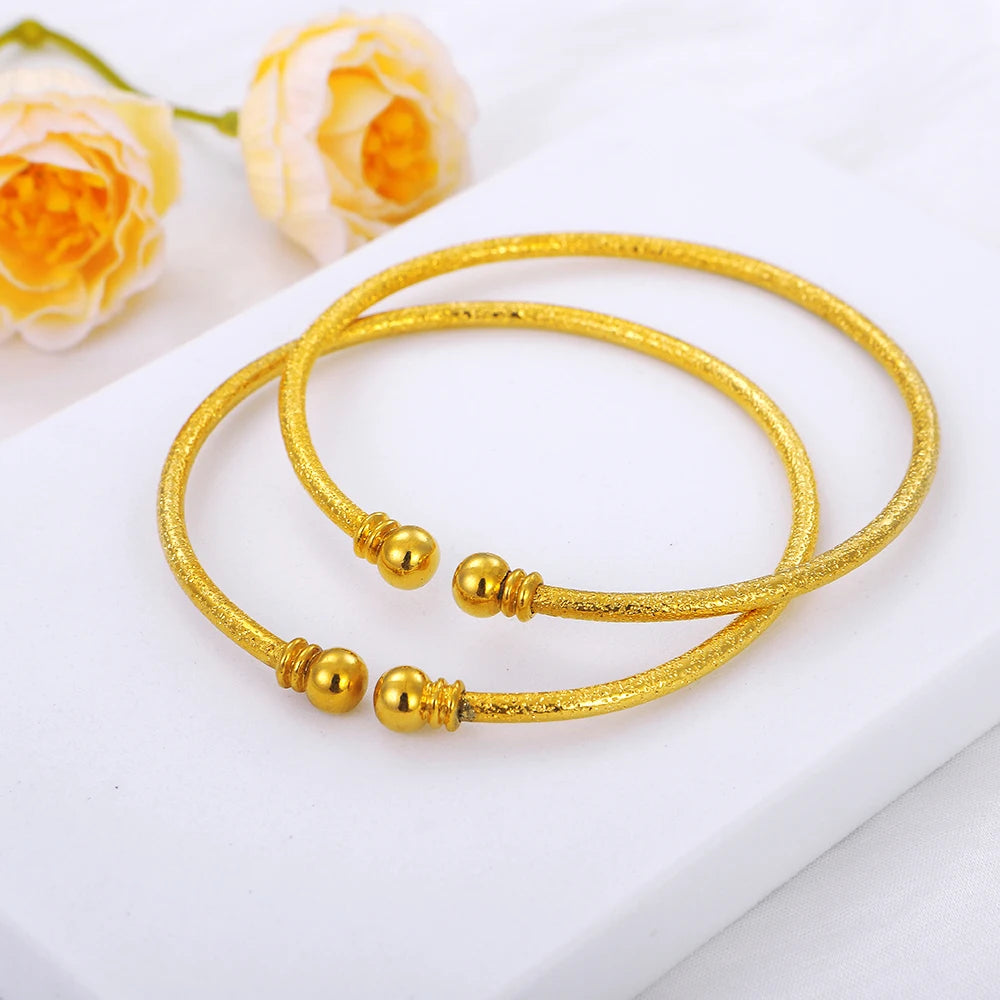 2pcs Adorable Bangles Bracelet Sets for Women MY61