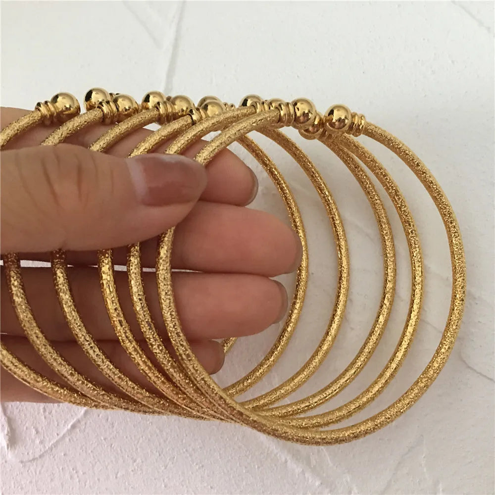 2pcs Adorable Bangles Bracelet Sets for Women MY61
