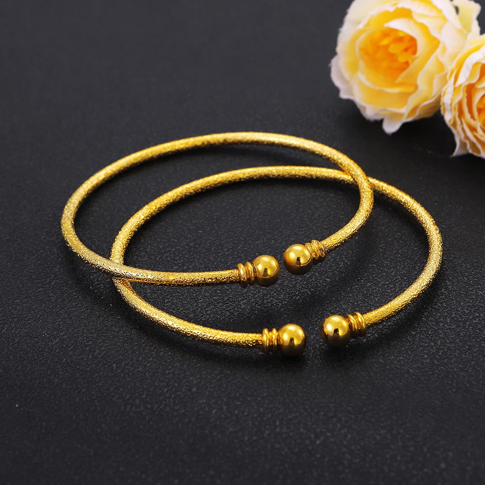 2pcs Adorable Bangles Bracelet Sets for Women MY61