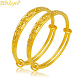 2pcs Matte Stars Carved Adjustable Bangles Bracelet