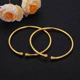 2pcs Stunning Bangles Bracelet Unisex High Polished Birthday Present
