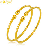 2pcs Stunning Bangles Bracelet Unisex High Polished Birthday Present
