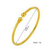 2pcs Stunning Bangles Bracelet Unisex High Polished Birthday Present