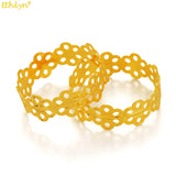 Hollow Flower Bracelet Bangle Ethiopian Party Jewelry