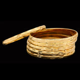 6pcs Dubai Party Bangle & bracelets Women African Ethiopian Jewelry