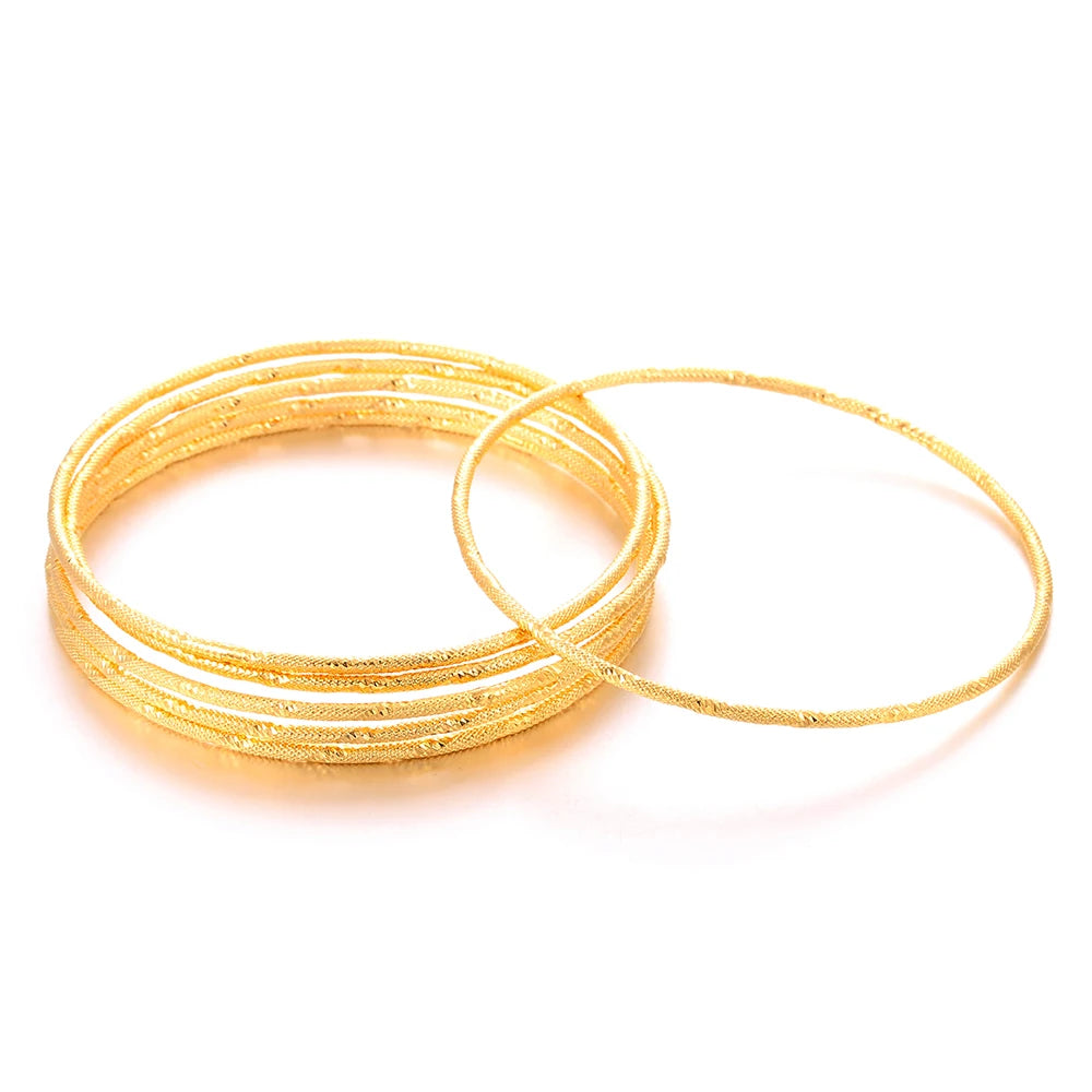 6pcs/lot Fixed Size Bangle for Ladies