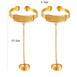 Adjustable Baby Kids Filled Plated Bangles Hand Bracelets Gift