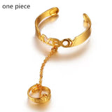African Arab My Boy Bangles Bracelet with Ring Children Jewelry Bangles