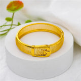 Dubai Openable Wide Cutout Bracelet Bangles For Ladies
