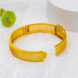 Dubai Openable Wide Cutout Bracelet Bangles For Ladies