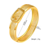 Dubai Openable Wide Cutout Bracelet Bangles For Ladies