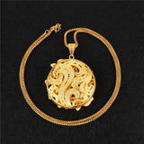 Ethiopian Butterfly Hollow Flower Pendant Necklaces for Women