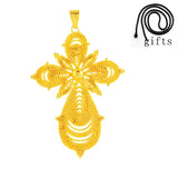 Ethiopian Eritrean Big Cross Pendant Necklace Women Men P96