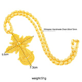 Ethiopian Eritrean Big Cross Pendant Necklace Women Men P96