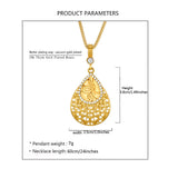 Ethnic Crystal Turkey Coin Pendant Necklace Jewelry