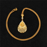 Ethnic Crystal Turkey Coin Pendant Necklace Jewelry
