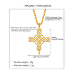 Christian Cross Pendant Necklace Punk Jewelry Women Men Baptism