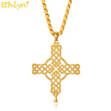 Christian Cross Pendant Necklace Punk Jewelry Women Men Baptism