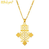 Ethiopian Eritrea Wedding Cross Pendant Necklace for Women Girls
