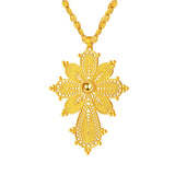 Ethiopian Eritrean Cross Pendant Necklace For Women/Men/Girls