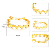 Twisted Pattern Adjustable Bangle for Women
