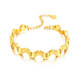 Twisted Pattern Adjustable Bangle for Women