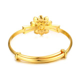 Dubai Flower Pattern Adjustable Bangle