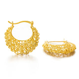 Arab Middle East Hollow Big Size Clip Earrings