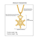 Big Hollow Cross Pendant Necklace for Women Men Religion
