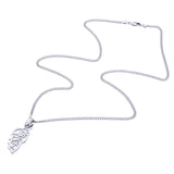 Gold Corsica Map Pendant Necklace for Men & Women