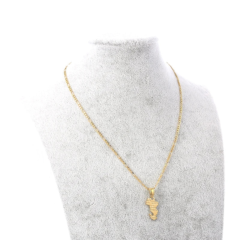 Mayotte Map Pendant & Necklace for Mahore People P36