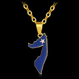 Somalia Map Necklace Stainless Steel Charms Pendant
