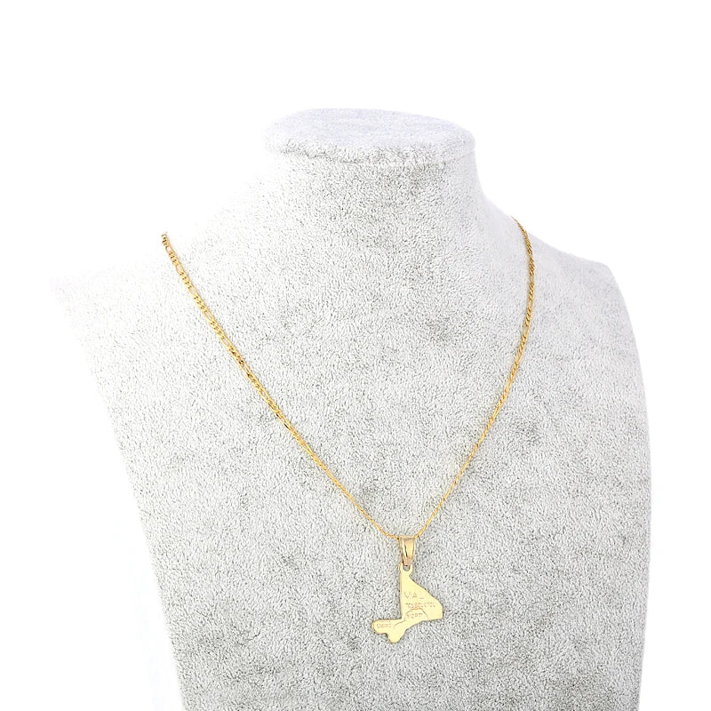 Mali Map Necklace for Women & Men P34